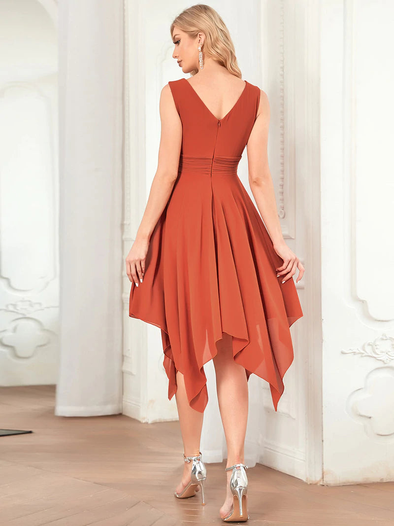 Orange cocktail clearance dresses